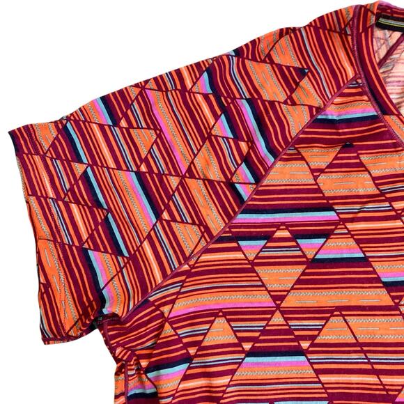 SmartWool Sz XL Merino Base Layer 150 Short Sleeve T-shirt Habanero Print Red - Picture 7 of 16